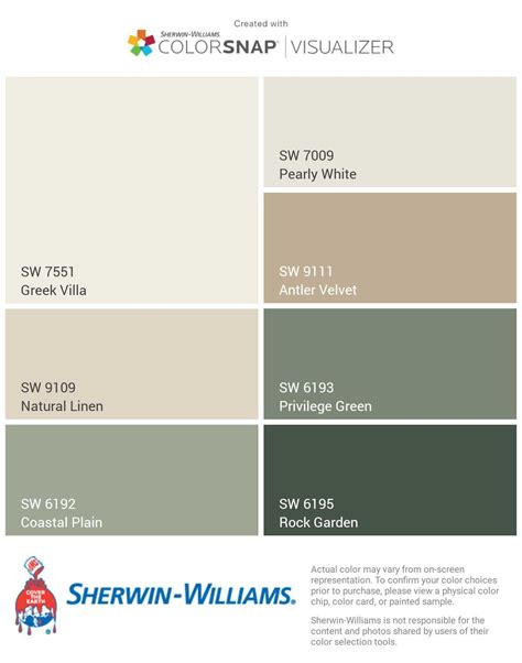 Image result for SW Color Chart