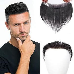 A H S Men's Frontal/ line piece/ for Covering Male Receding Patch ...