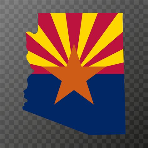 Arizona state flag. Vector illustration. 13430922 Vector Art at Vecteezy