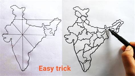 India Map Drawing 的图像结果