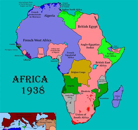 Map of Africa in 1938 - What in after a longer WWI the entire Europe was taken over by the USSR ...