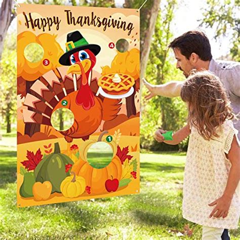 Buy Thanksgiving Bean Bag Toss Games - Turkey Day Fall Party Outdoor ...