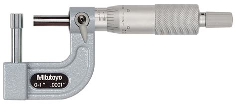 Mitutoyo 115-314 LCD Tube Micrometer, Cylindrical Anvil, Ratchet Stop ...