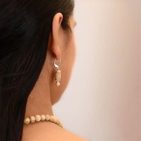 Buy Silver Tulsi Earrings – merekrishna.in
