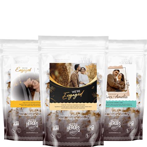 Popcorn Engagement Party Favors - Kettle Heroes Popcorn