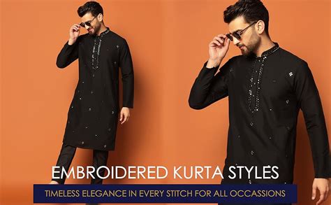 Buy KISAH Men's Indian Ethnic WEAR Kurta for Wedding & Festivals ...