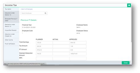 How to view and update Tax Declaration on behalf of the Employee : Help ...