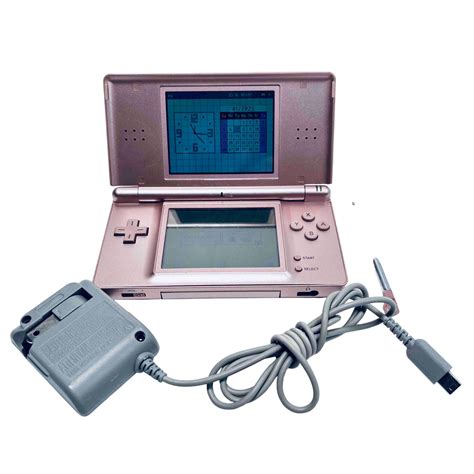 Nintendo DS Lite USG-001 Handheld Video Game System Rose Gold