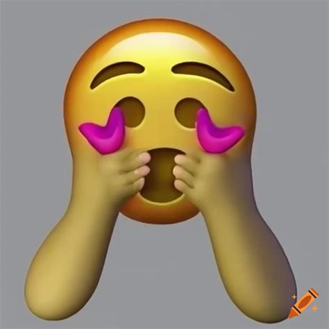 Emoji of both intense love and intense sadness on Craiyon