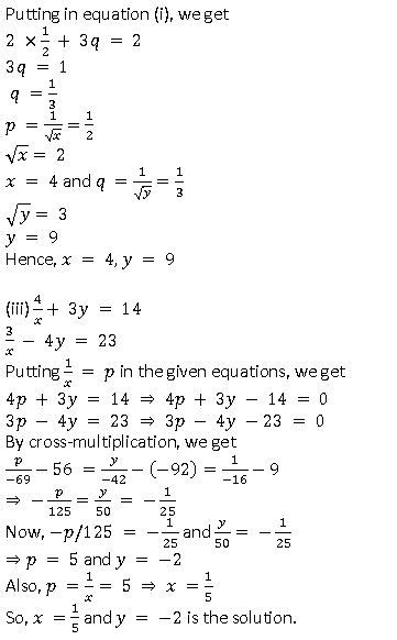NCERT Solutions for Class 10 Maths Chapter 3 Pair of Linear Equations ...