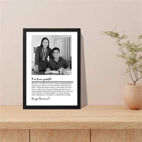 Personalised Photo Frame With Message | Custom Heartfelt Gift India ...