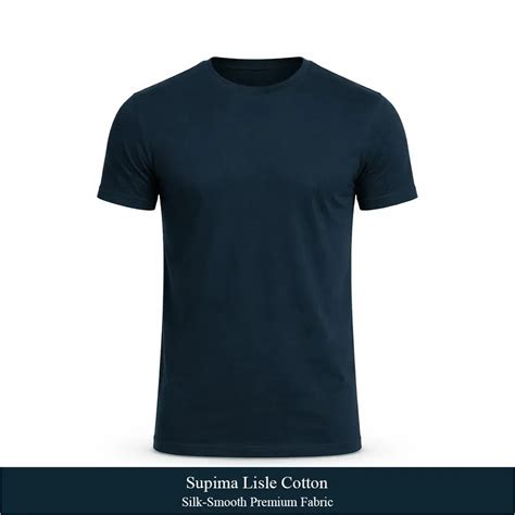 Premium Supima Lisle Cotton T-Shirt – Luxury Crew Neck Tee for Men ...