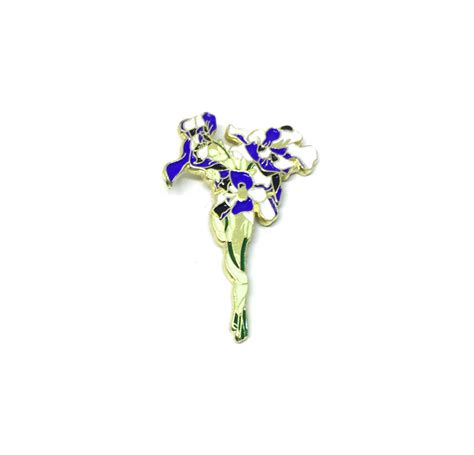 Irises Flower Pin | FINOX