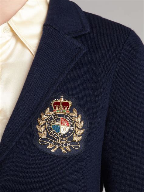 Ralph Lauren Womens Blazer With Crest at Charlie Gladys blog