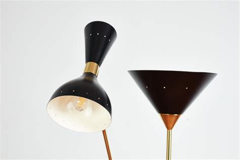 Italian Two Head Floor Lamp For Sale at 1stDibs