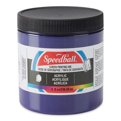 Speedball Permanent Acrylic Screen Printing Ink - Violet, 8 oz | Michaels