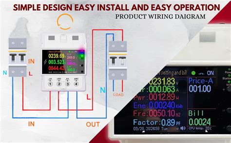 GADITES 2Th Generation Latest 12 in 1 100A Digital Energy Meter ...