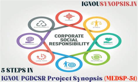 5 Steps in IGNOU PGDCSR Project Synopsis (MEDSP-51) - IGNOU SYNOPSIS