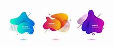 Abstract Liquid Shapes by Gradient Abstract Banners With Flowing Liquid Shapes Abstract Liquid Shapes