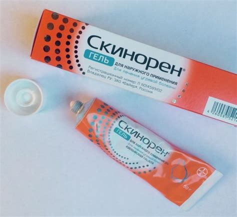 Скинорен гель и крем: подробная инструкция по применению, состав ...
