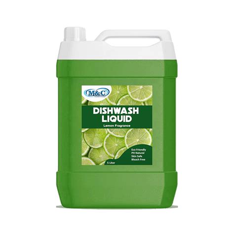 M&C Dishwash Liquid Gel Lemon Can Jar, Fast Cleansing & Antimicrobial ...