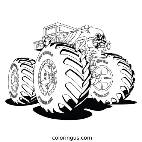 Monster Truck Coloring Pages - Free Printable Sheets