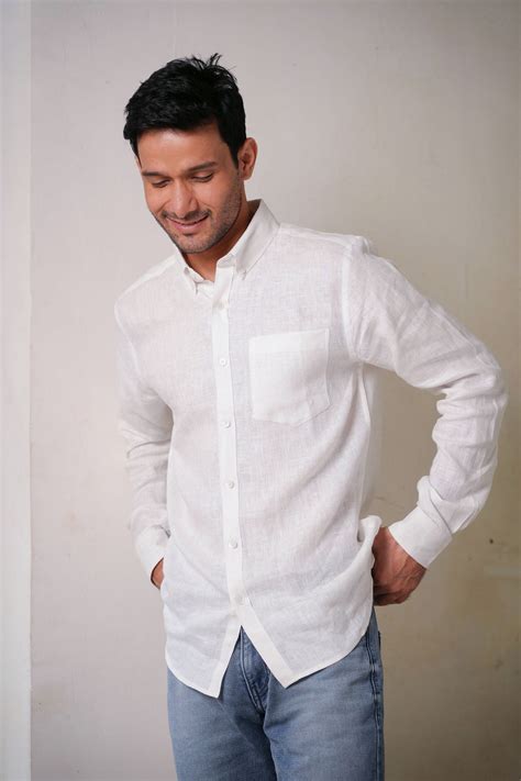 Classic White · Button Down Collar · Full Sleeve Shirt – Earthy Route