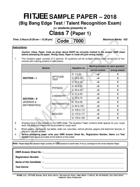 BBET+TRE-2018-C-VII- Paper-1-AT+PCMB 5 oct - FIITJEE Lt d., FI I T JEE ...