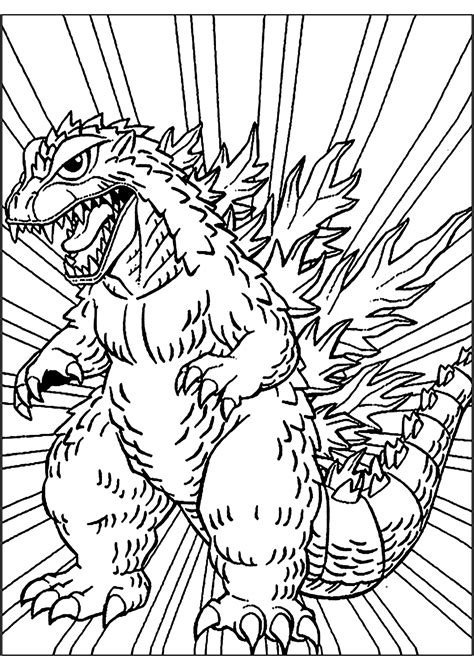 Godzilla Coloring Pages