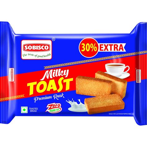SOBISCO Toast Biscuits - Premium Rusk (205g - Milky Toast) (Pack of 15 ...