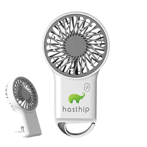 HASTHIP® USB Rechargeable Handheld Mini Fan with 3 Speed Settings ...