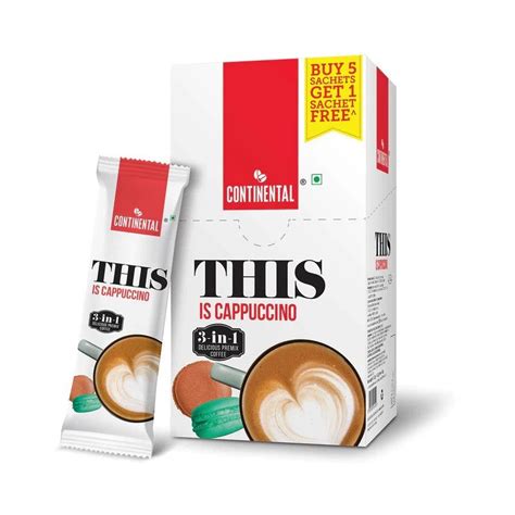 Continental THIS is Cappuccino | 3-in-1 premix coffee powder | Pack of ...