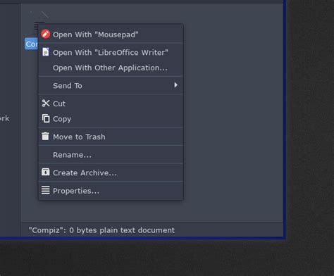 XFCE Right Click Menu Issue on File Manager / Applications & Desktop ...
