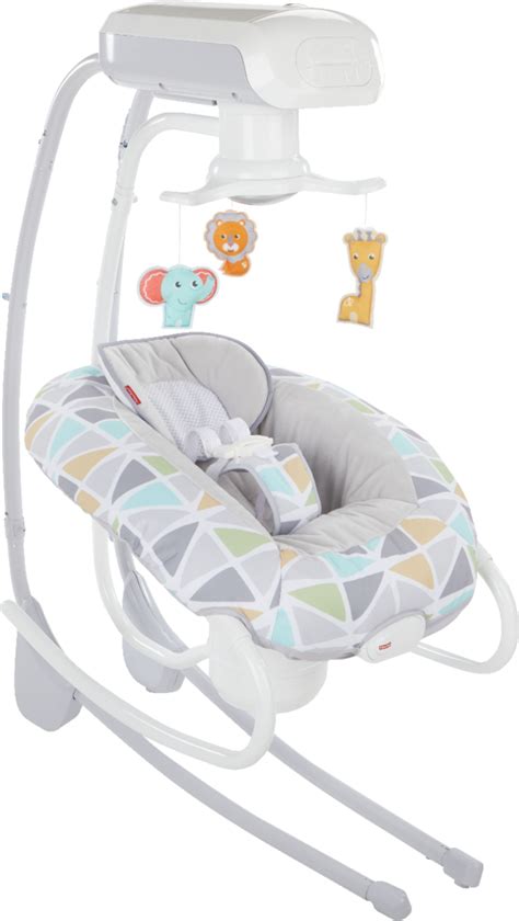 Customer Reviews: Fisher-Price 2-in-1 Deluxe Cradle 'n Swing White/Gray ...