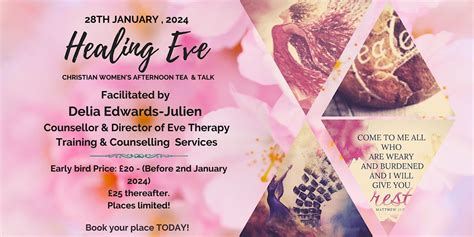Healing Eve - Christian Womens Afternoon Tea & Networking Event ...