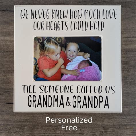 Personalized Grandma and Grandpa Gift Idea Grandma and Grandpa Photo ...