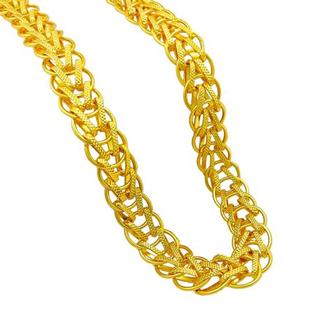 Saizen Designer Fancy Indian Polished Gold Plated Brass Chain Gold ...