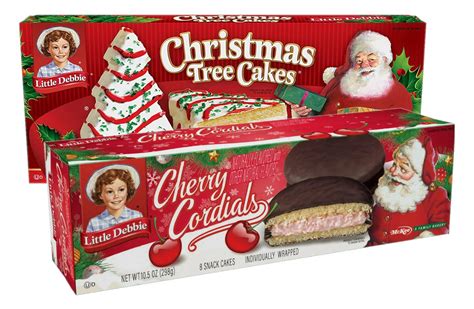 Little Debbie Xmas Treats: Vanilla Christmas Tree Cakes & Cherry ...