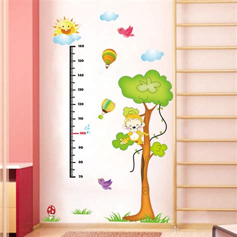 Decals Design 'Height Chart with Tree' Wall Sticker (PVC Vinyl, 60 cm x ...