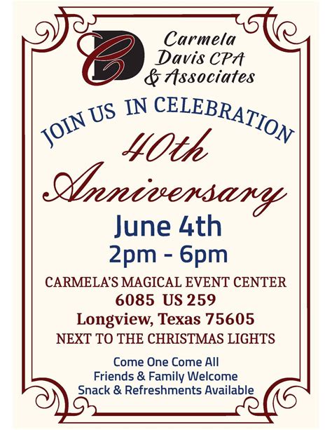 40th Anniversary , 6055 N Hwy 259 , Longview, TX, United States, Texas ...
