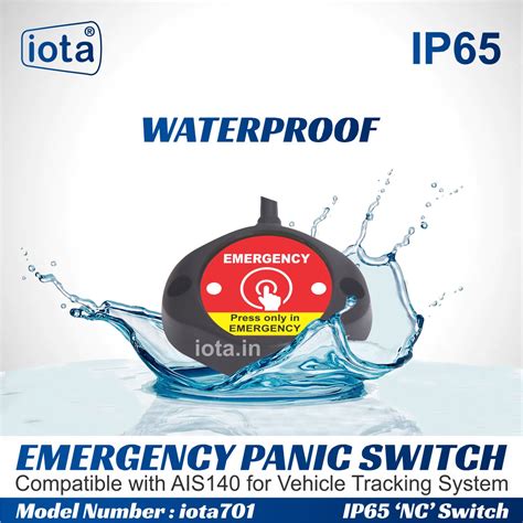 iota Emergency Panic Switch iota701 Compatible with AIS 140.