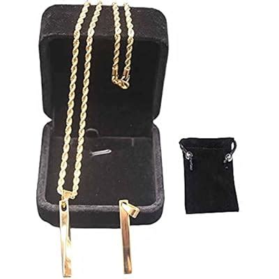 kai bao city Spiral Cuboid Stainless Steel Necklaces | Ubuy India