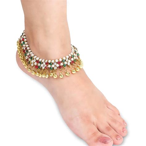 Brass Anklet Set (HK00194)-Clothsvilla.com