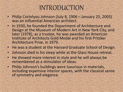 Philip johnson | PPTX