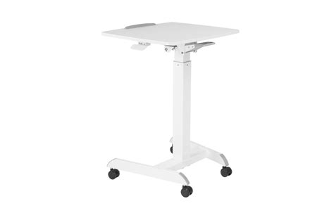 ErgoYou - Single Leg Gas Lift Sit Stand Desk - Portable - Angle ...