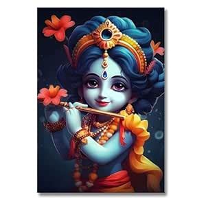 Lord Krishna | Hindu God Posters for Wall | A3 and A4 sizes | 400 GSM ...