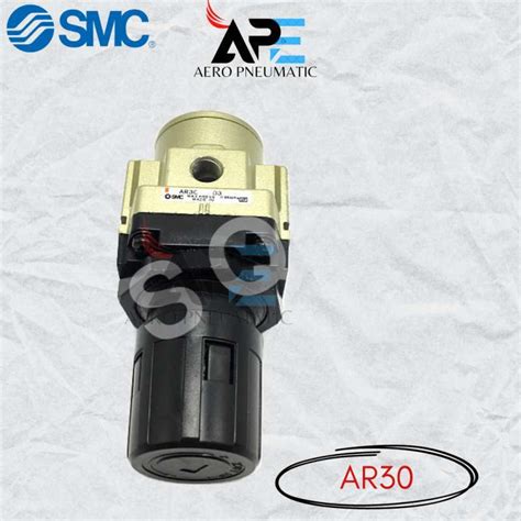 1/4 Npt Modular SMC AR30-02B-A Air Pressure Regulator - 1/4 Inch NPT ...