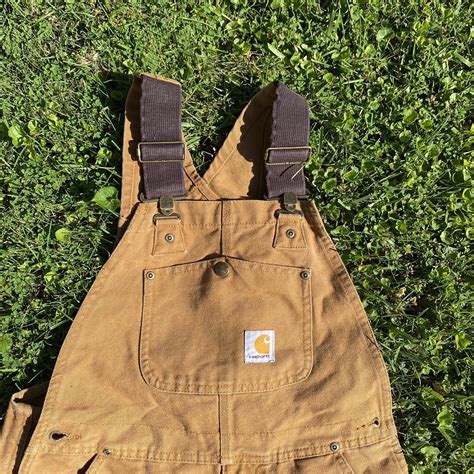 -kids Carhartt overalls -Size 10 -Great condition... - Depop