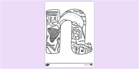 Letter N Colouring | Colouring Sheets (teacher made)