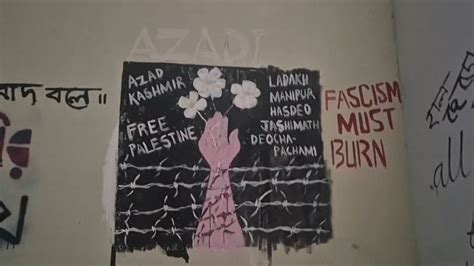 'Free Palestine', 'Azad Kashmir' graffiti at Jadavpur University, case ...